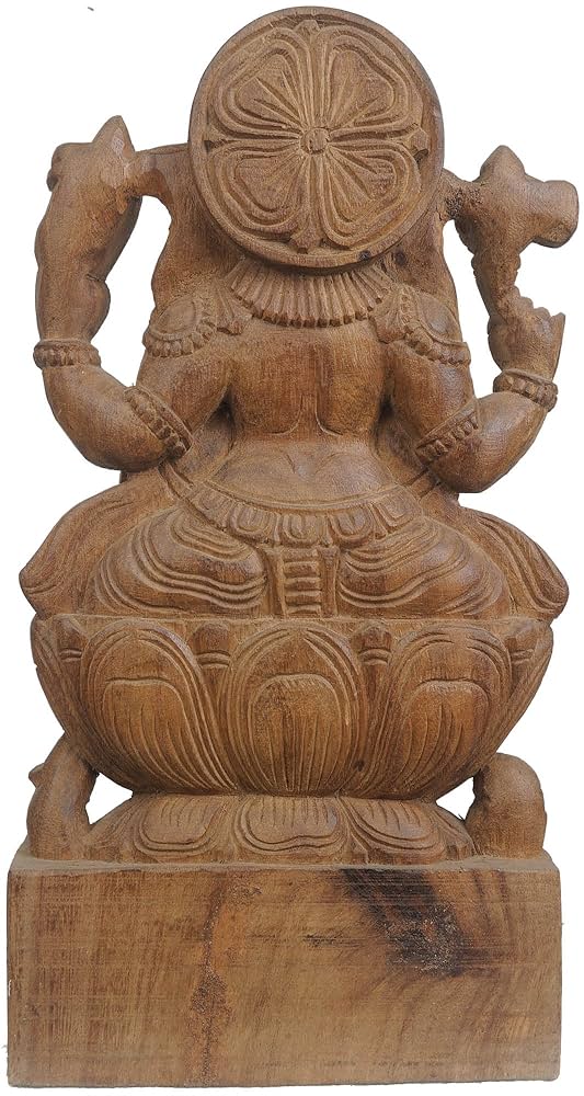 Amazon.co.jp: Bhagawanガネーシャ – Wood Statue : Home & Kitchen